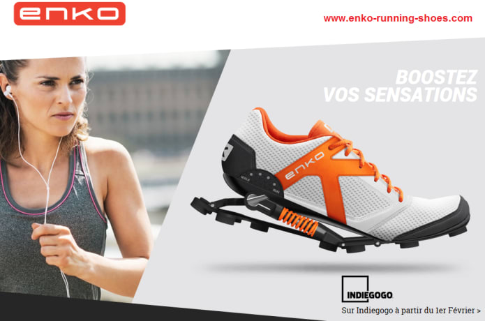 ENKO Running Shoe Comfort and Power Indiegogo