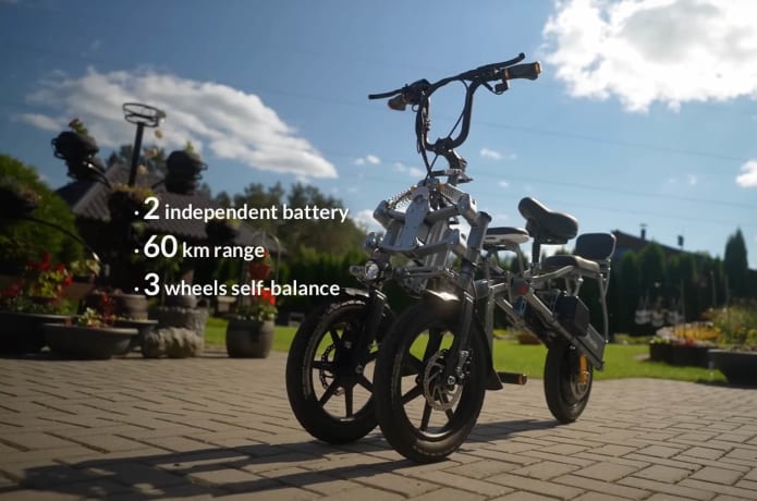 1 Second Folding All-Terrain 3-wheel E-scooter | Indiegogo