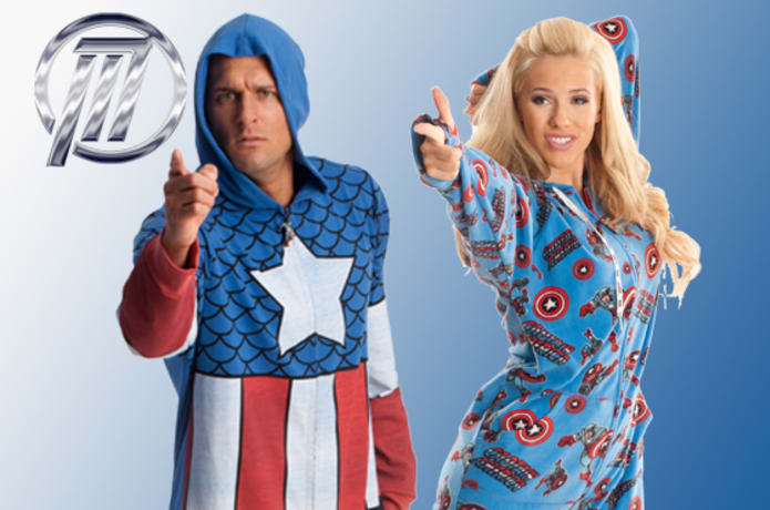 Marvel Adult Onesie Footed Pajamas Indiegogo