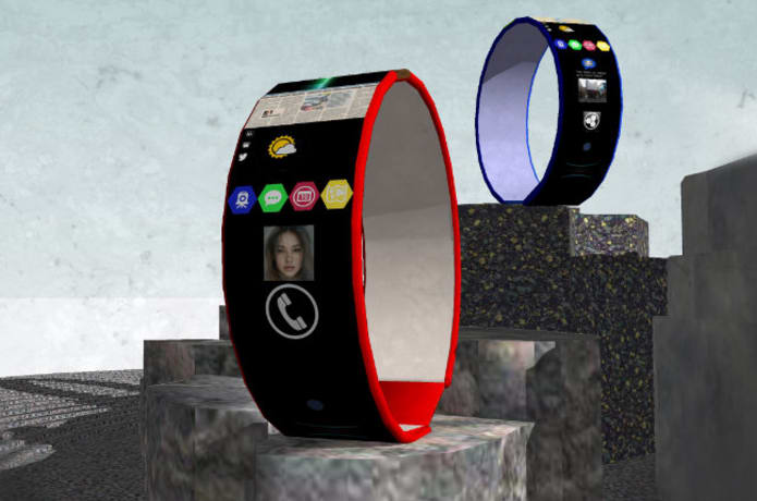 uGear P Clock smartwatch with holographic keyboard Indiegogo