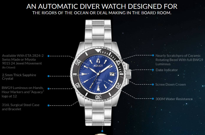 Aquacy watch outlet