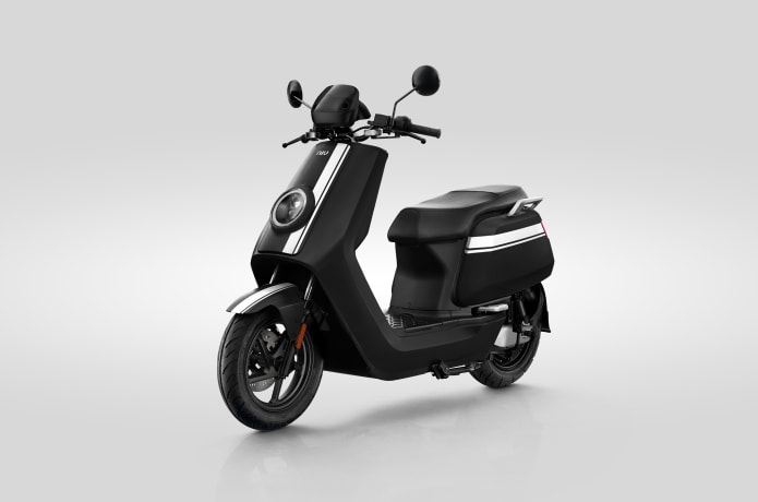 NGT eScooter: Black w/White Stripes
