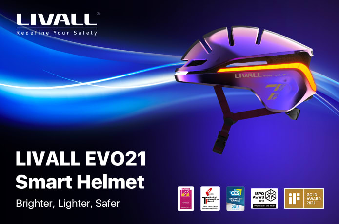 LIVALL EVO21 Smart Helmet 360 Active Protection Indiegogo
