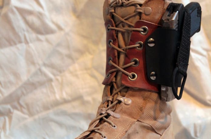 Lace on boot holster deals