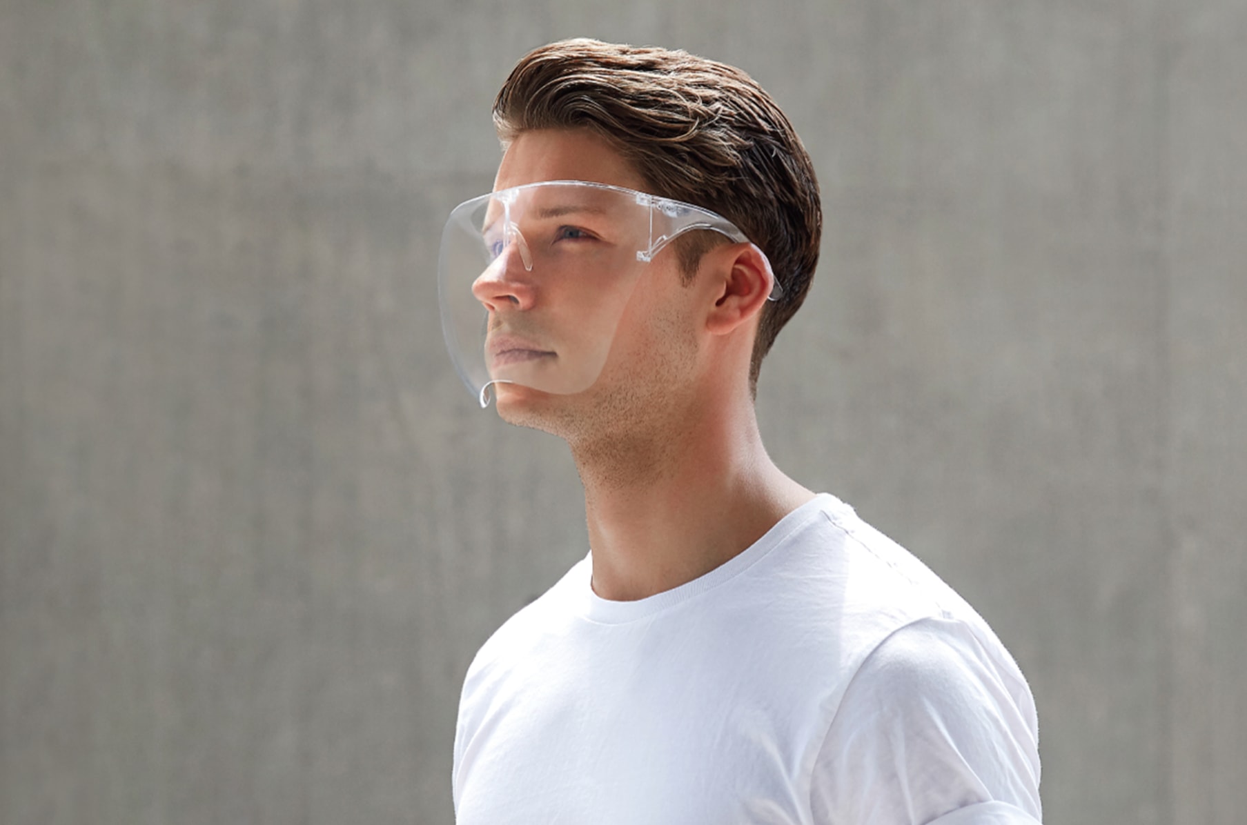 2X Transparent Blocc Full Face Shield Protective Safty Face Cover Glasses Visor 