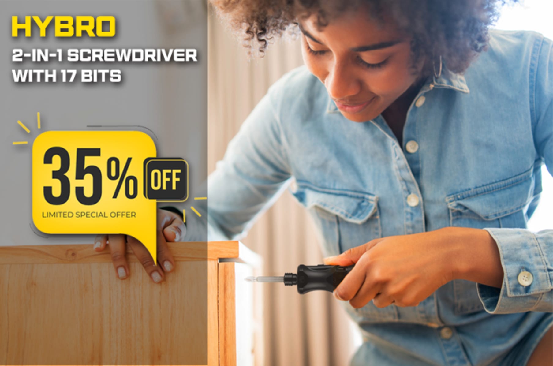 Hybro screwdriver top