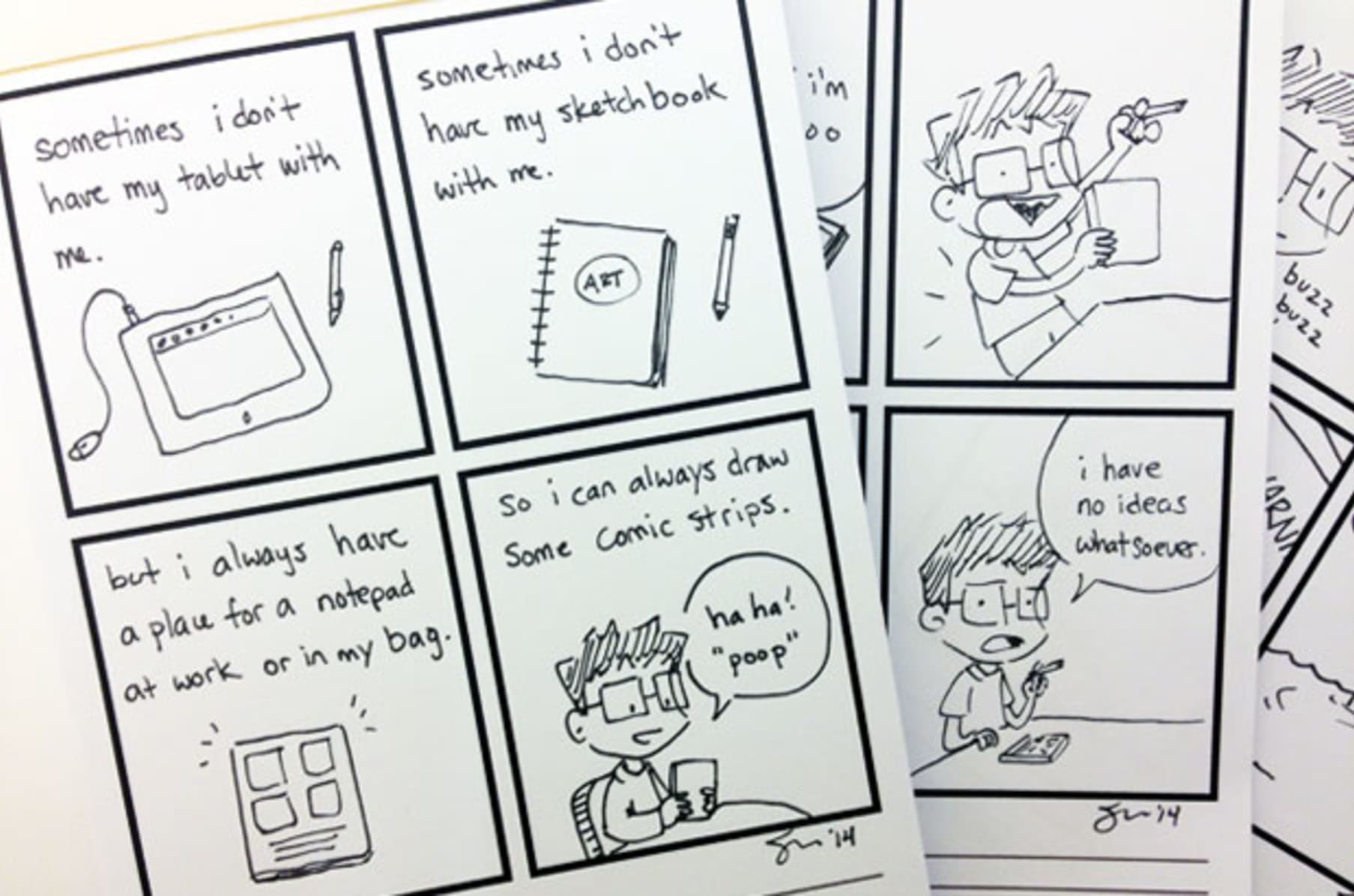 Comic Strip Notepads | Indiegogo