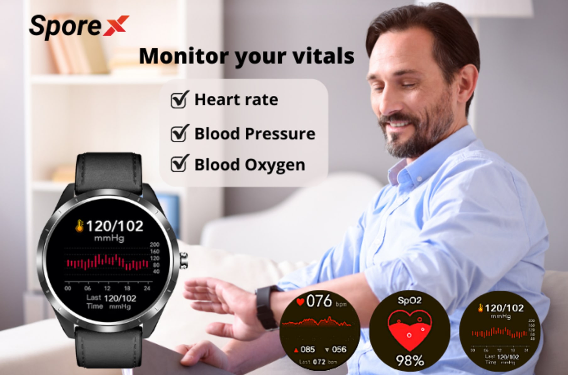 Sporex smartwatch best sale