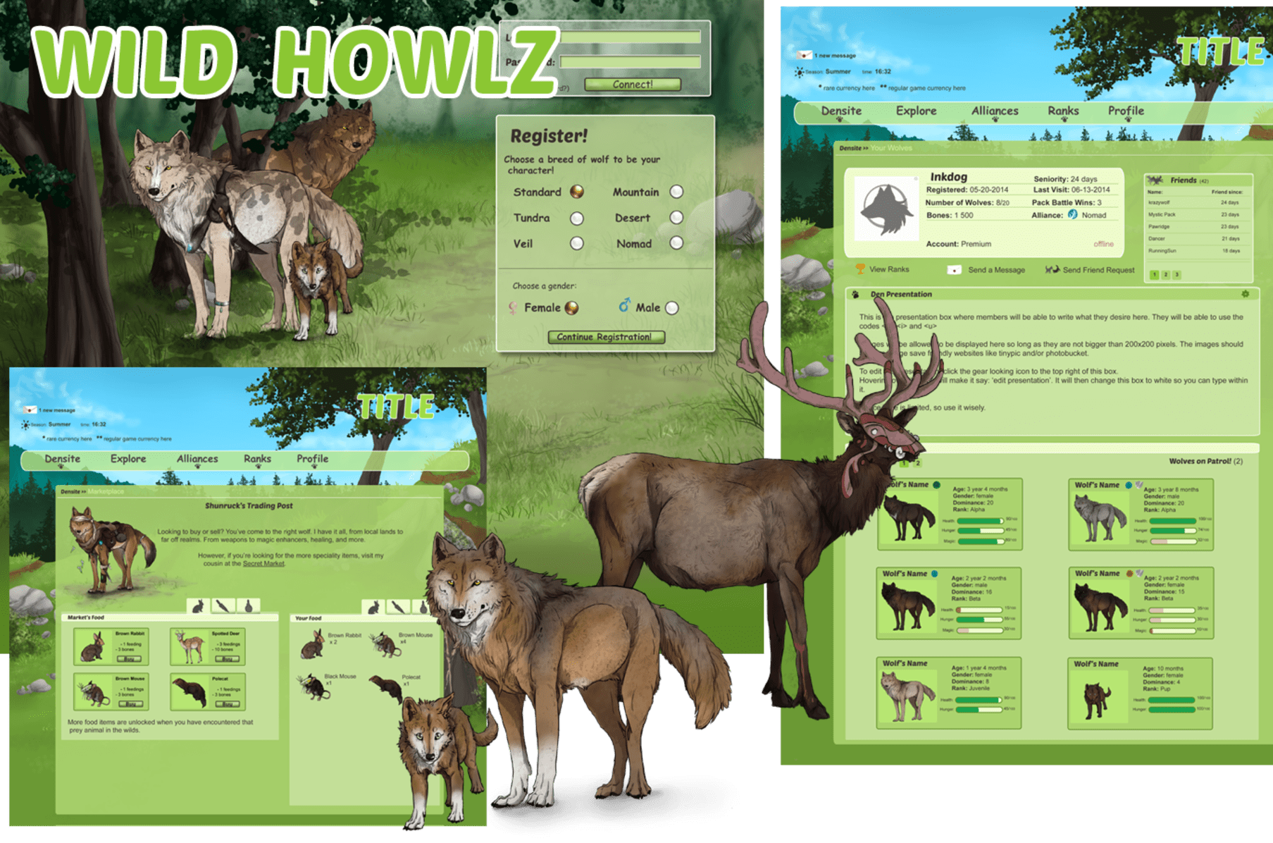 Wild Howlz- online wolf game | Indiegogo