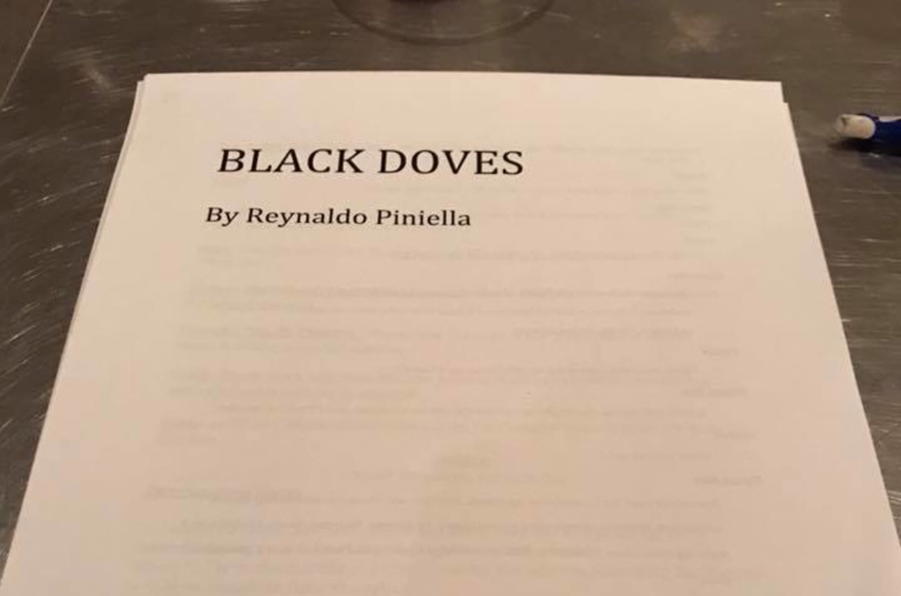 Black Doves By Reynaldo Piniella Indiegogo