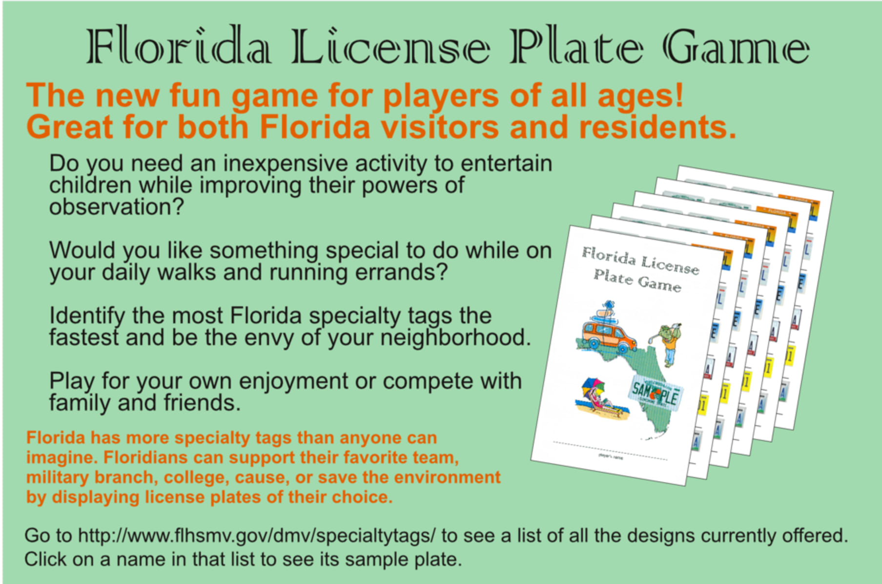 Florida License Plate Game Indiegogo