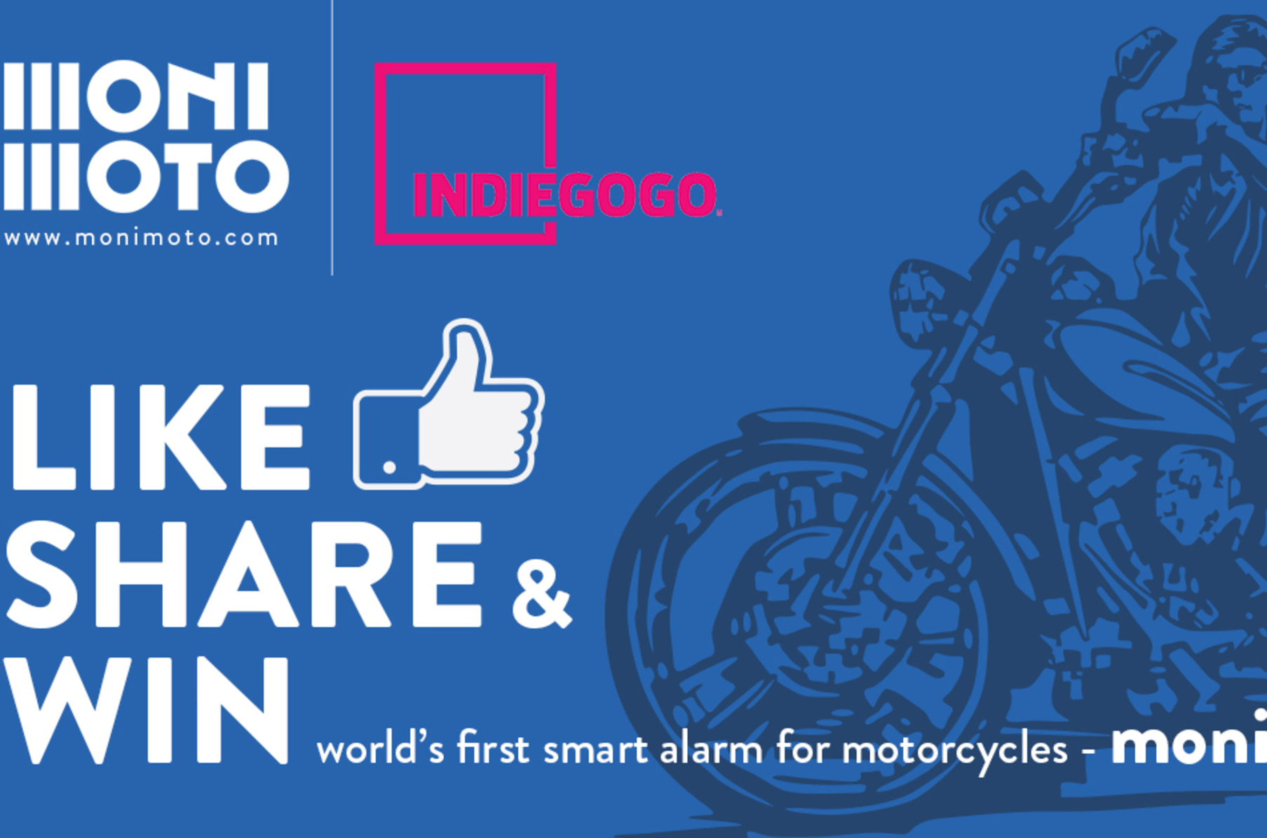 Smart alarm for motorcycles monimoto Indiegogo