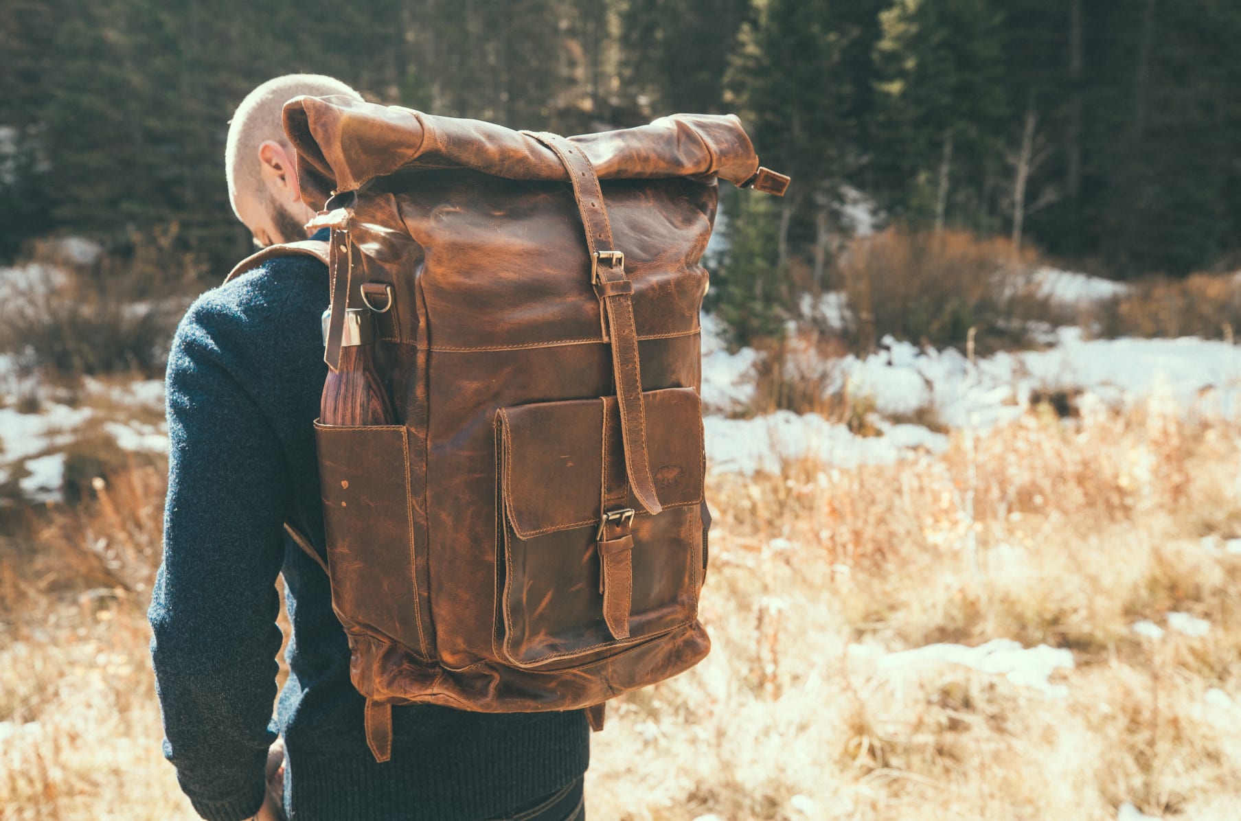 Kobuk leather backpack clearance