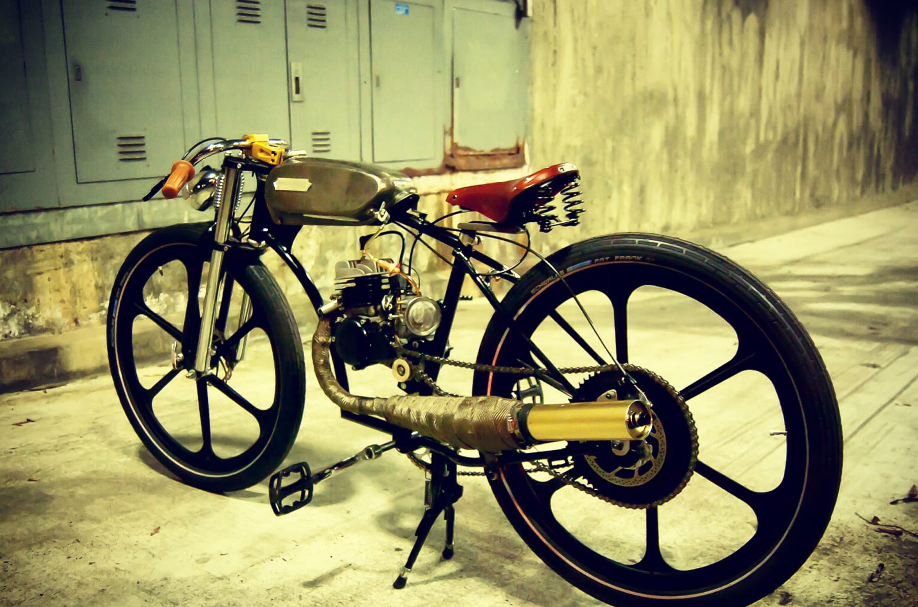 Imperial Cycles Motorized Bicycle Custom Gas Tank Indiegogo