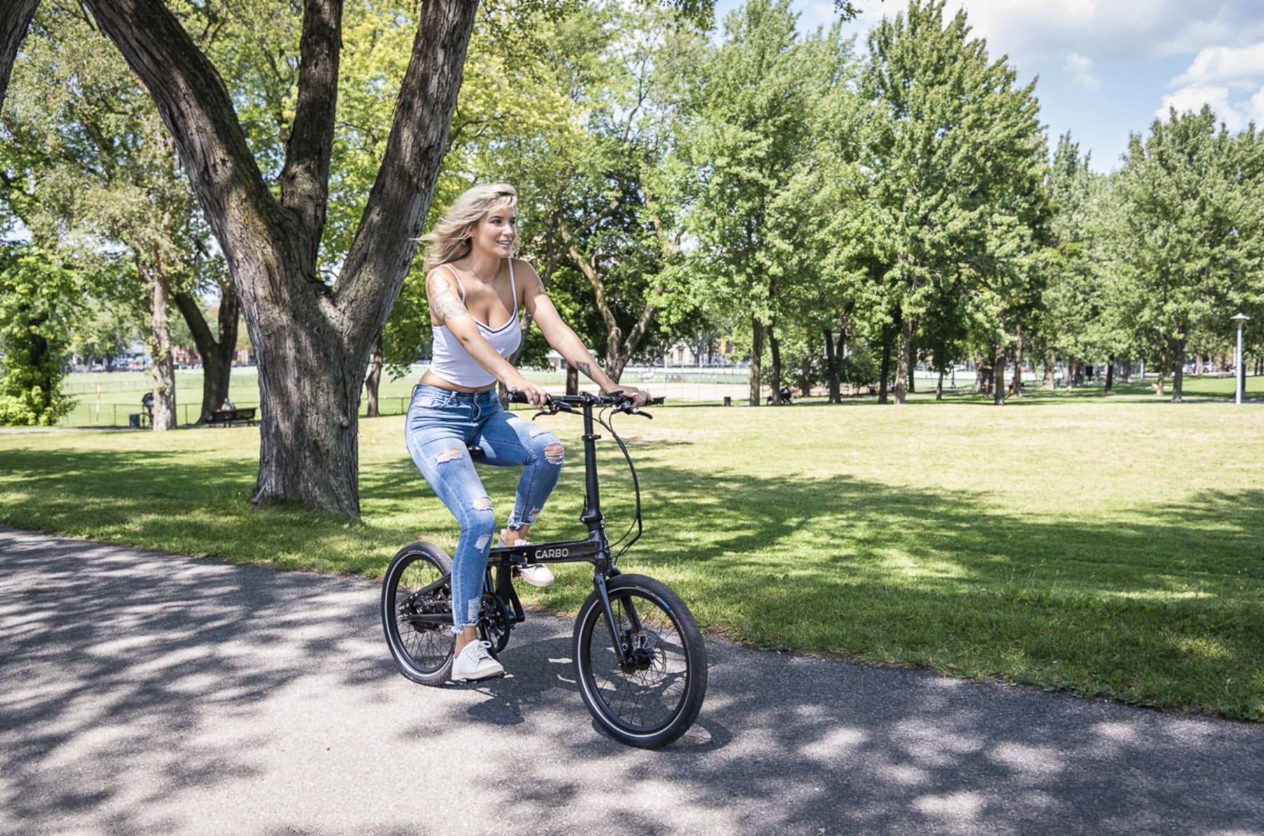 carbo folding electric bike