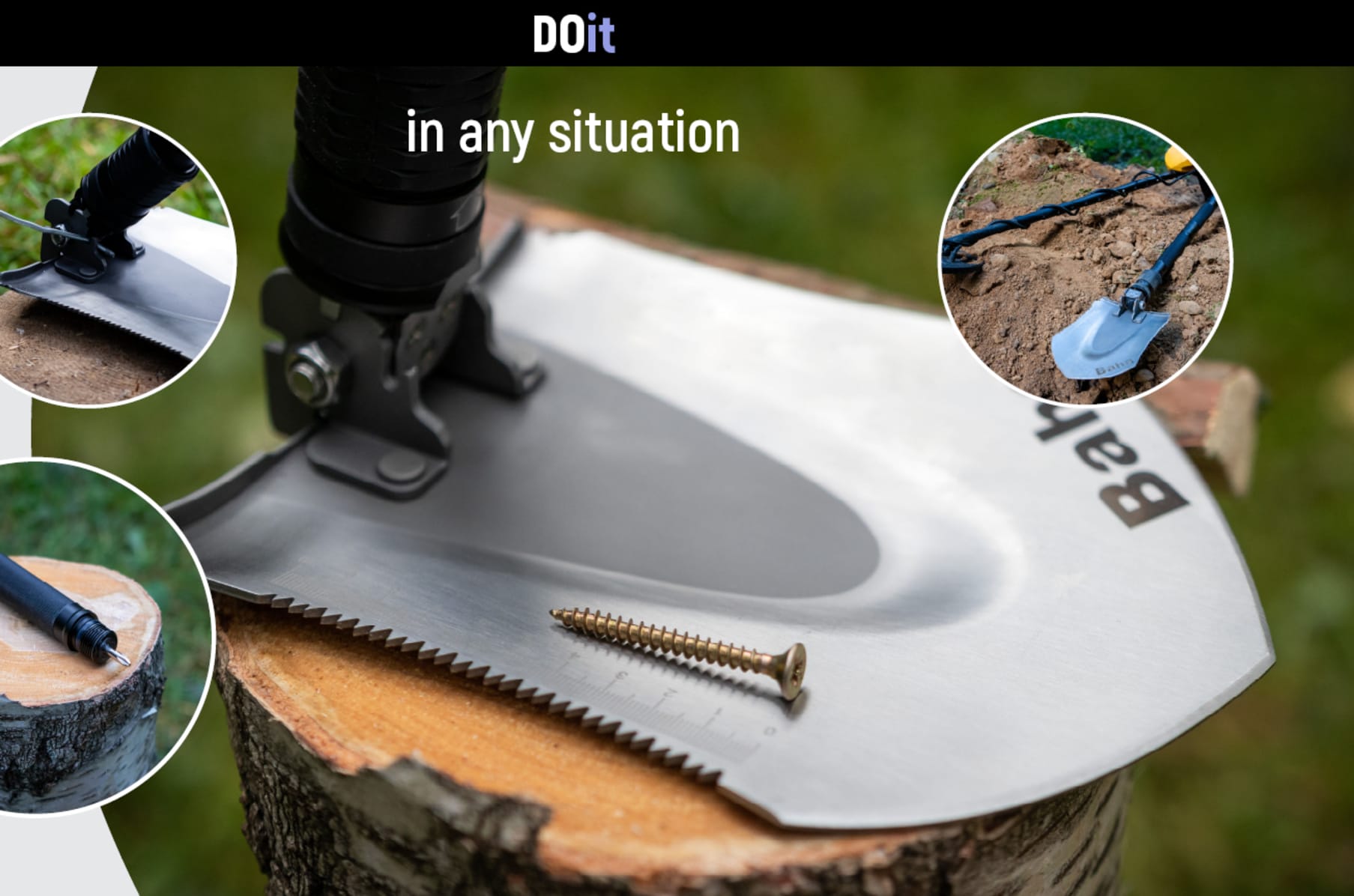 BAHA SHOVEL Multifunctional Tool for Survival Indiegogo