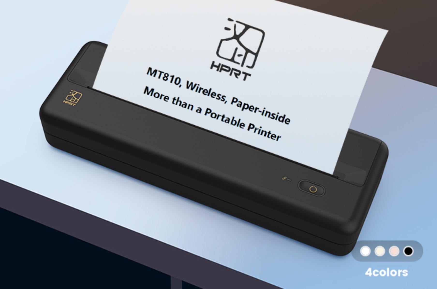 Hprt Mt810 A4 Portable Paper Printer,Thermal Printer, Travel Printer Wireless Bluetooth Connect,Mobile Photo Printer for Outdoor Travel Home Office