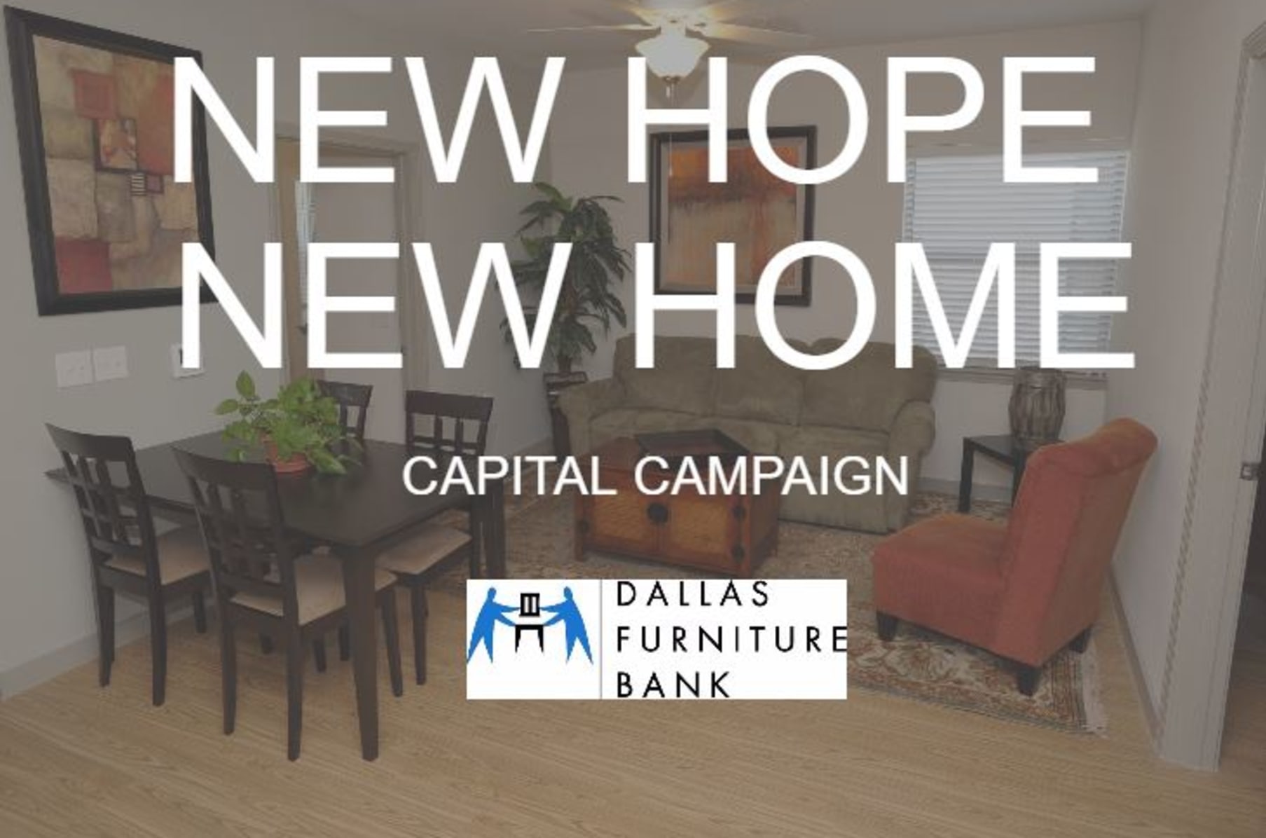 New Hope New Home Dallas Furniture Bank Indiegogo