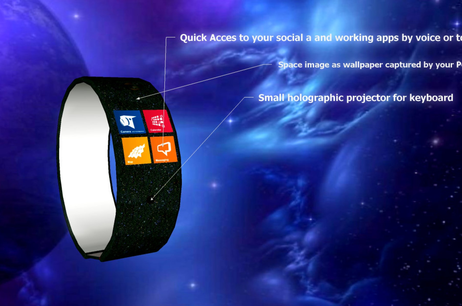 Holographic smartwatch price on sale