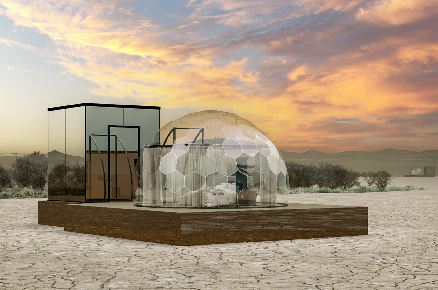 OutpostX: Ancient-Future Hotel on a 240 Acre Playa | Indiegogo