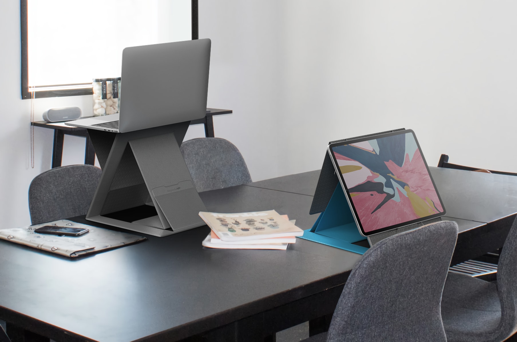 Moft Z The 4 In 1 Invisible Sit Stand Laptop Desk Indiegogo