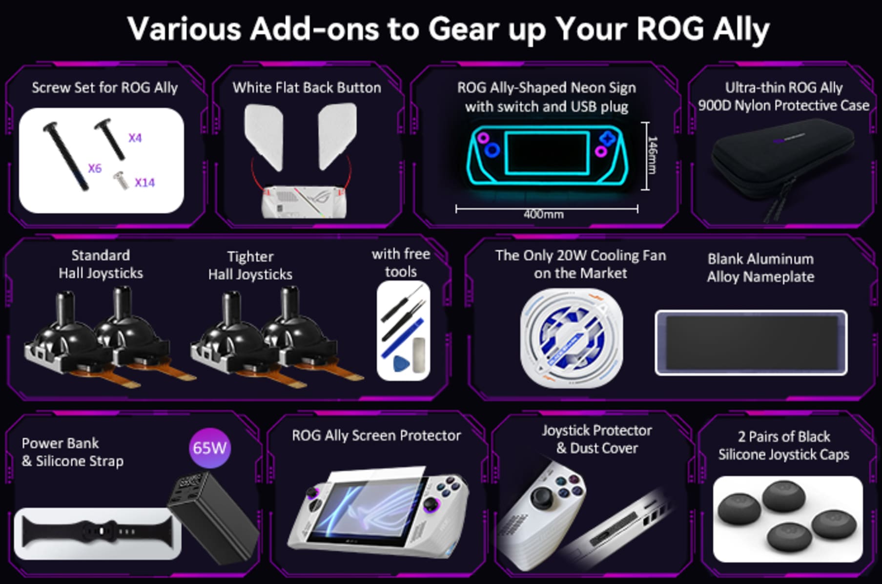 TPU Clear Case for 2023 ASUS ROG Ally Handheld, ROG Ally 7 Accessories –  HandheldDIY