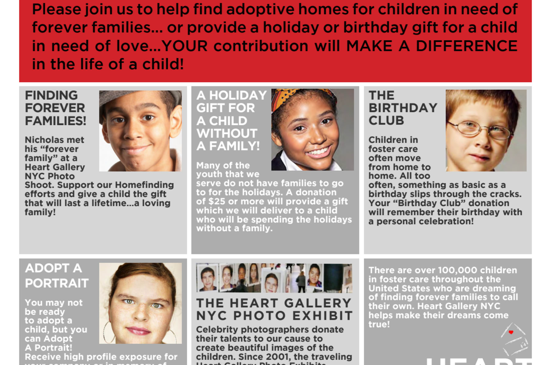 Heart Gallery NYC: Help Foster Children Find Homes | Indiegogo
