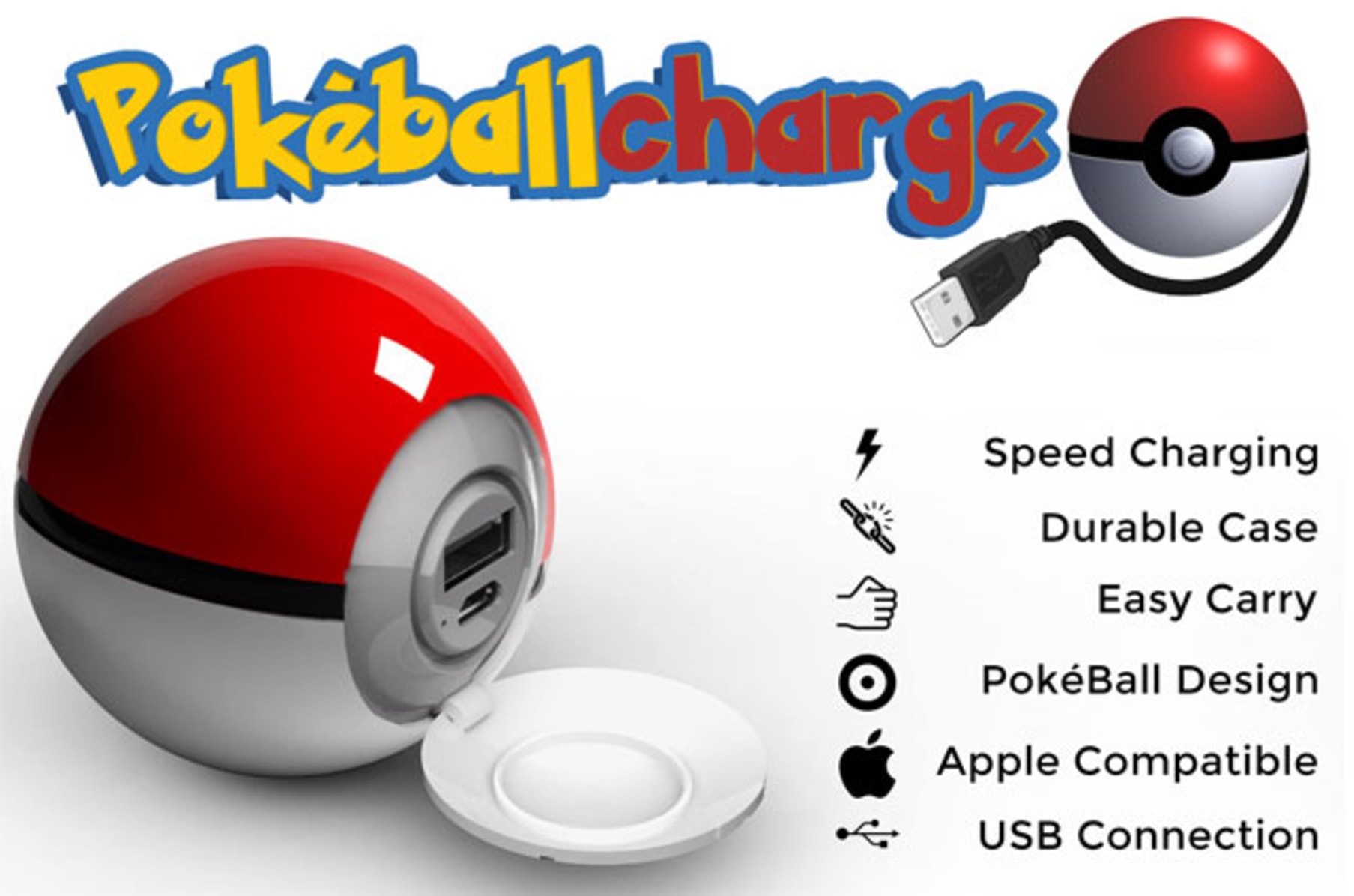 Pok Ball Charger Pok mon Power Bank