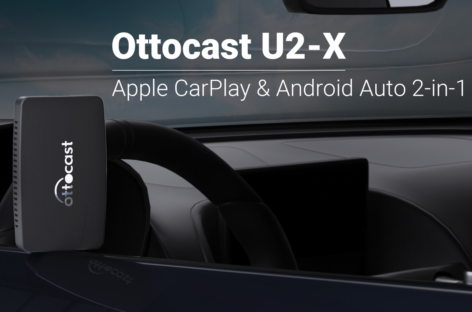 U2-X Pro Wireless Android Auto/CarPlay 2 in 1 Adapter - Ottocast
