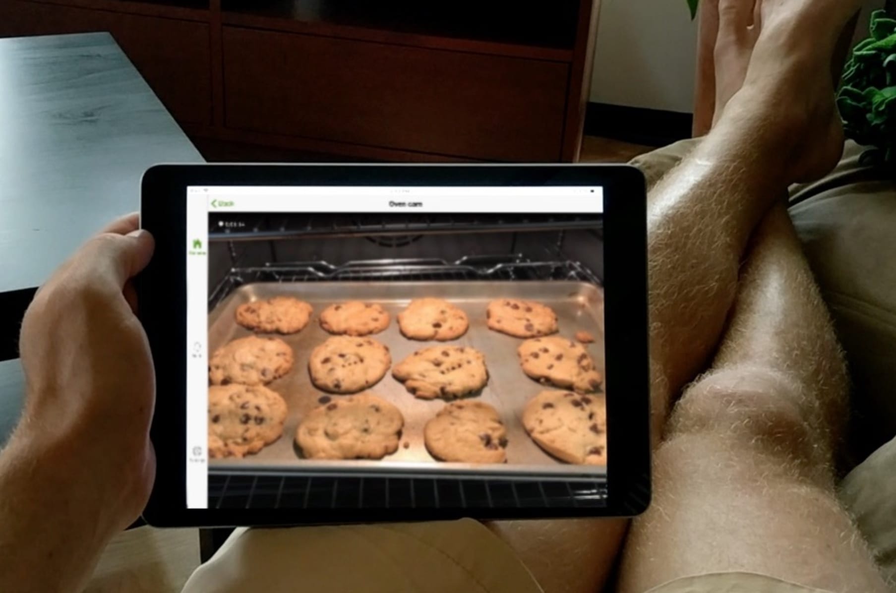 Smart oven with camera outlet