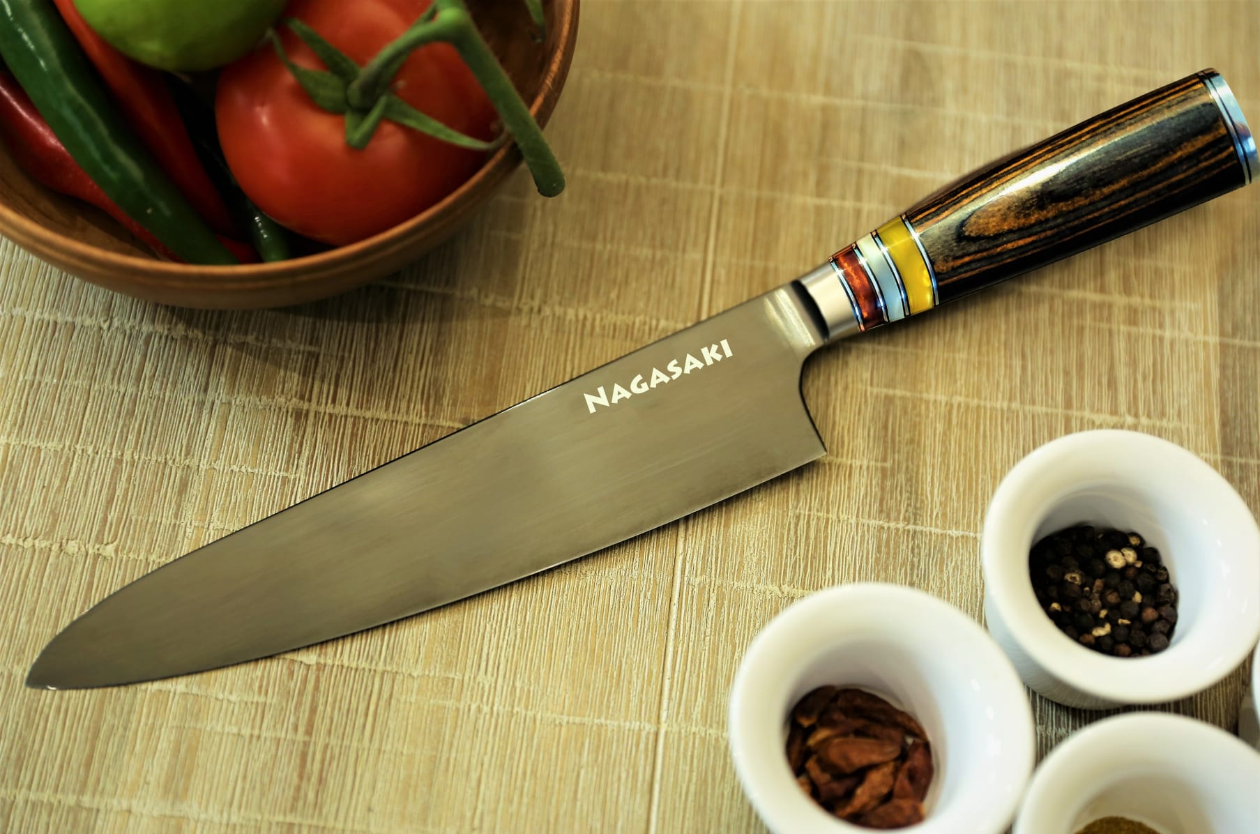 Nagasaki Knife Edition - Titanium coated sharp knife series by