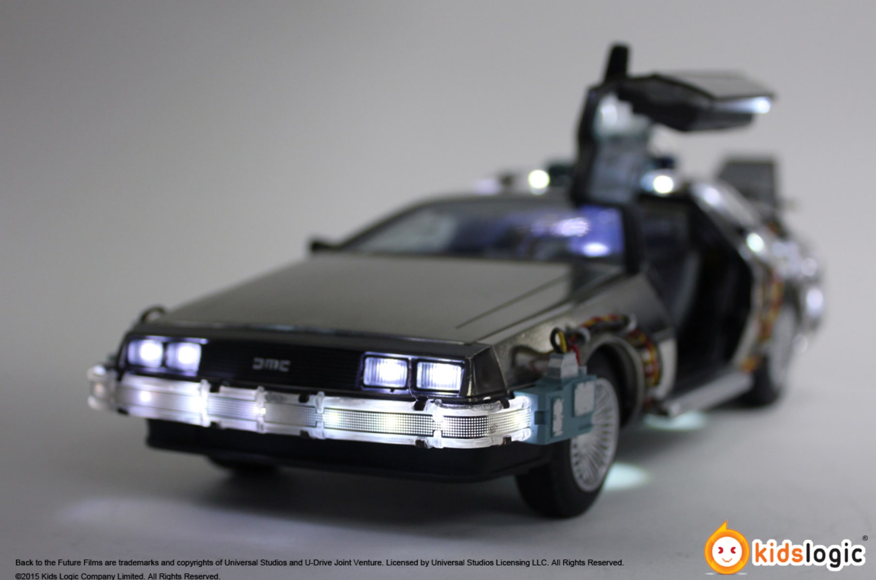floating delorean toy