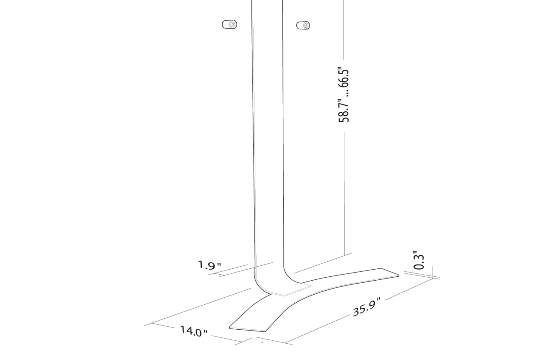 Standit store tv mount