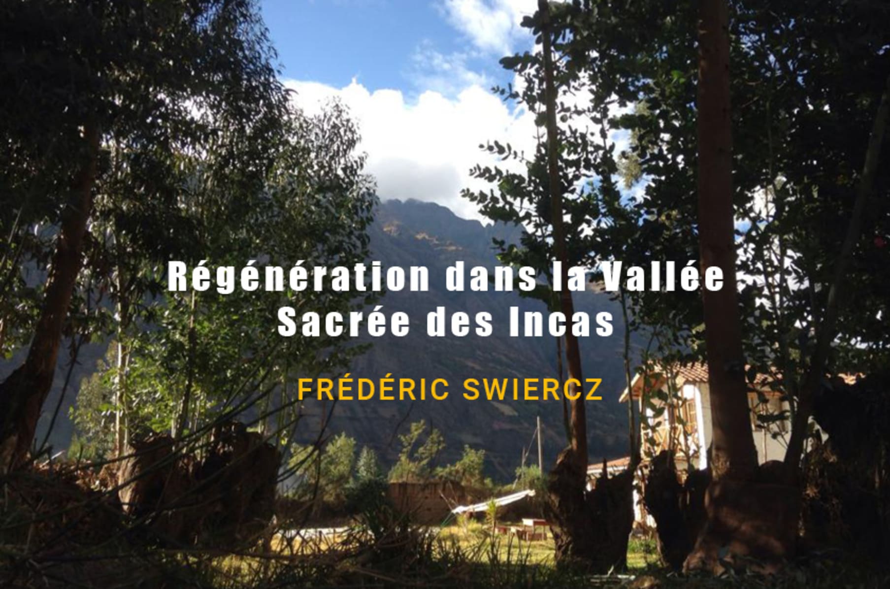 Regeneration Dans La Vallee Sacree Des Incas Indiegogo