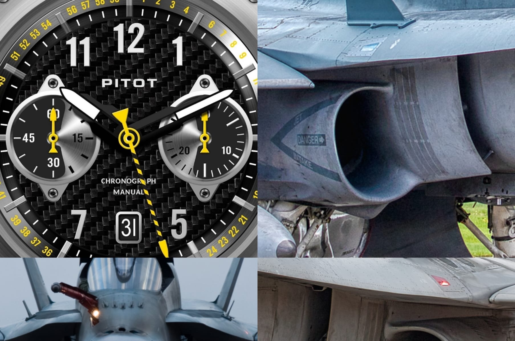 Fighter jet inspired mechanical watch Indiegogo