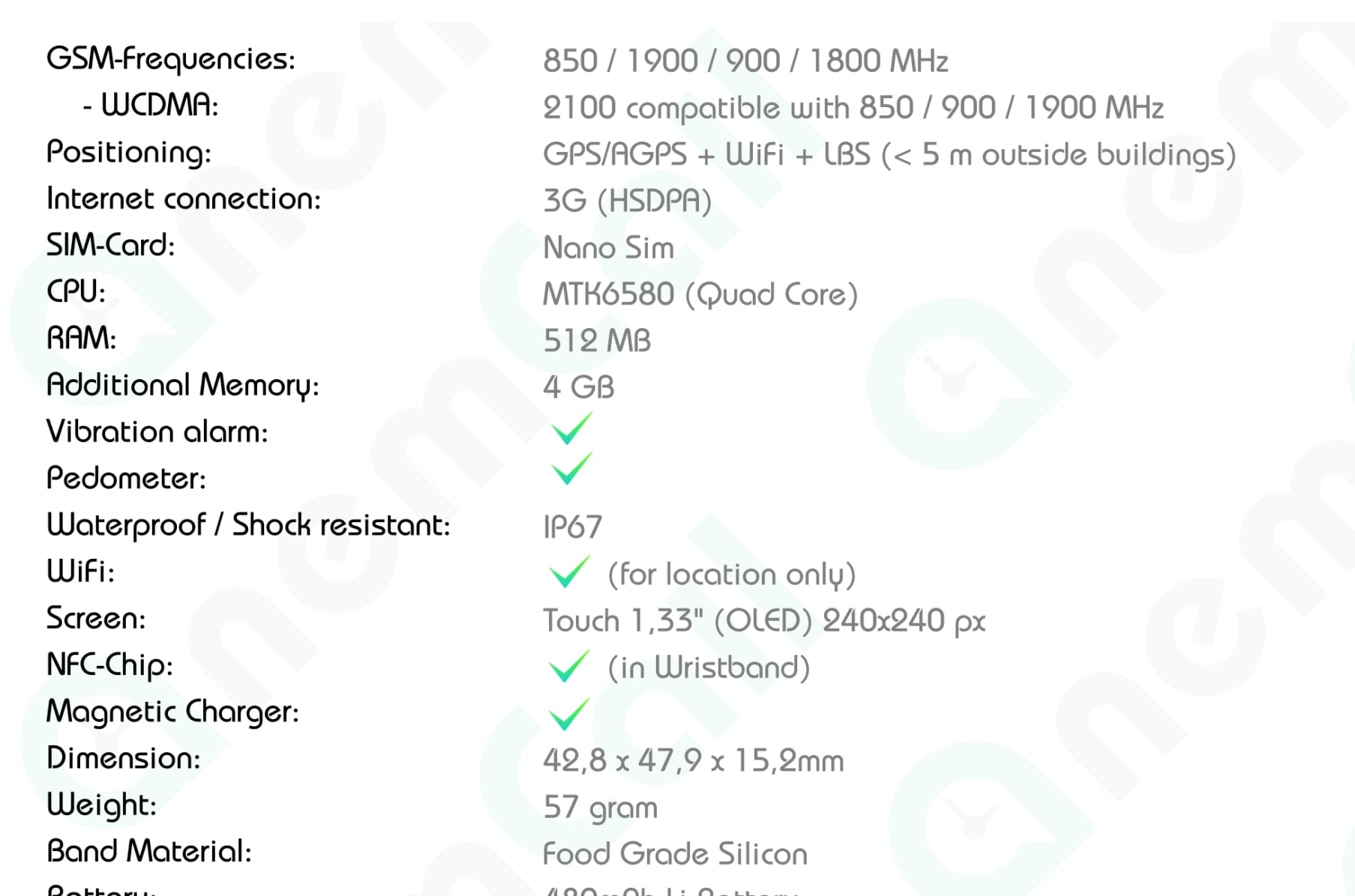 Nemcall smartwatch cheap