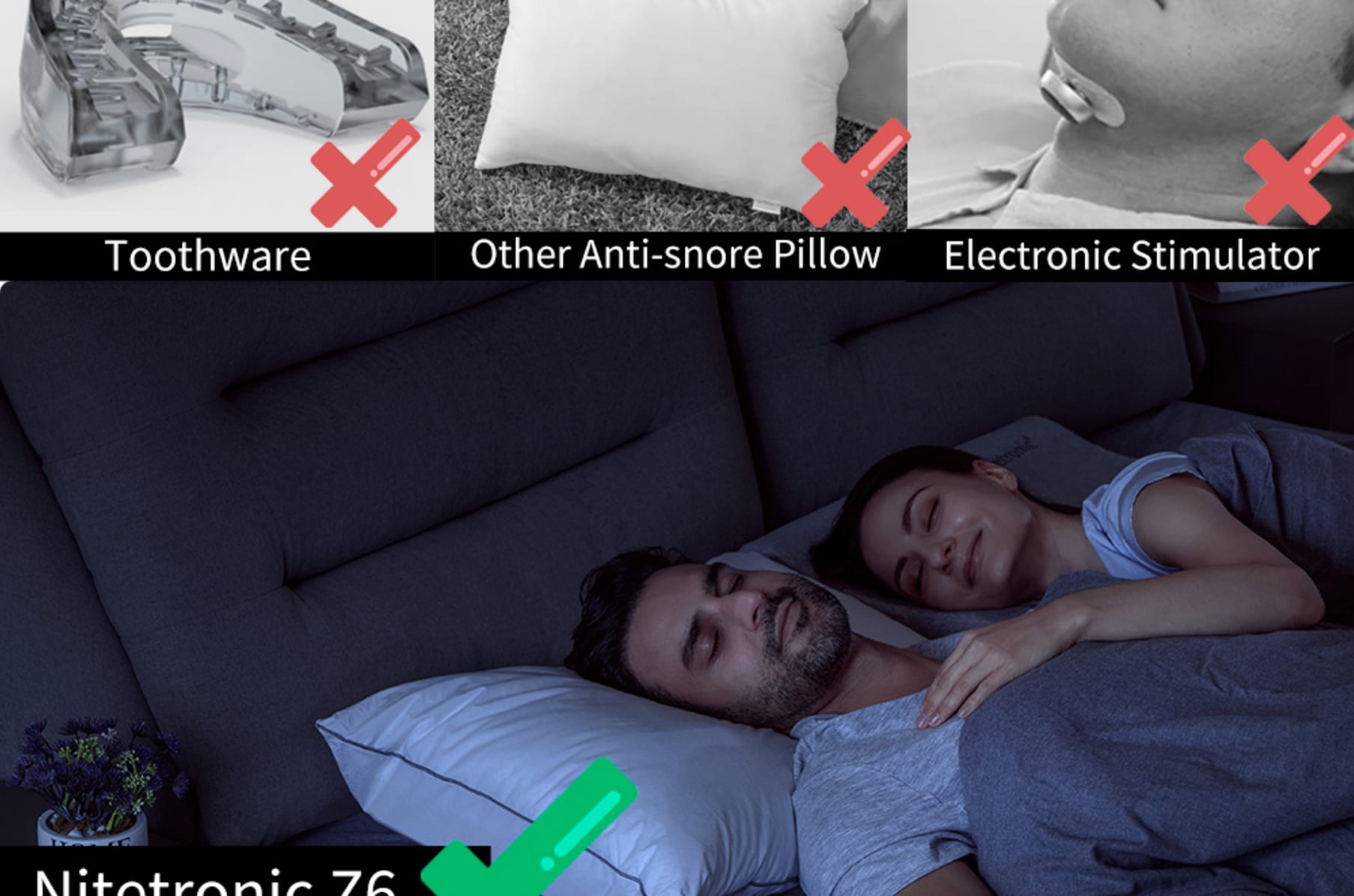 Snore prevention pillow clearance