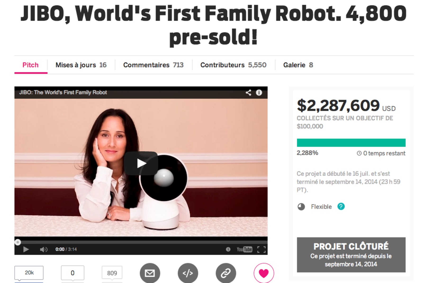 A Jibo For The Office Indiegogo