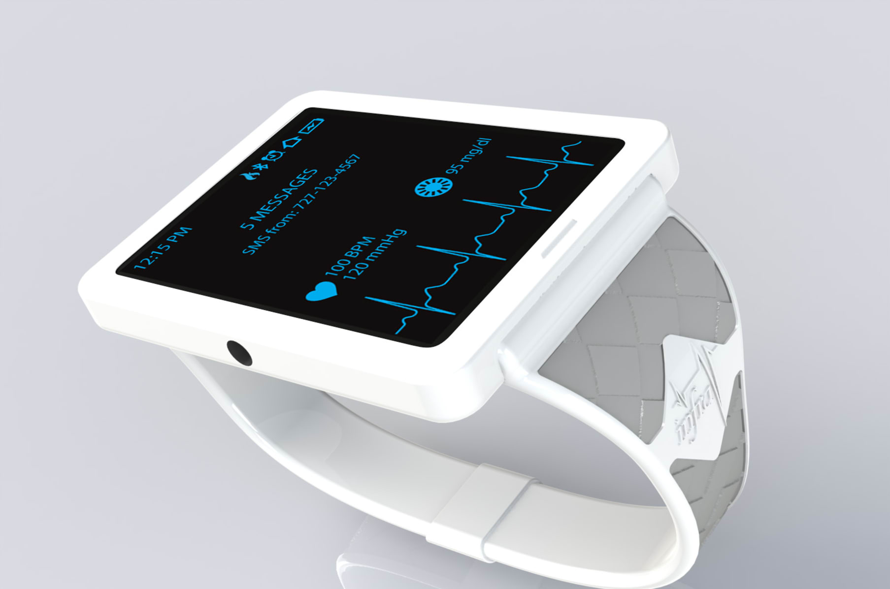 Smart watch with glucose monitor store