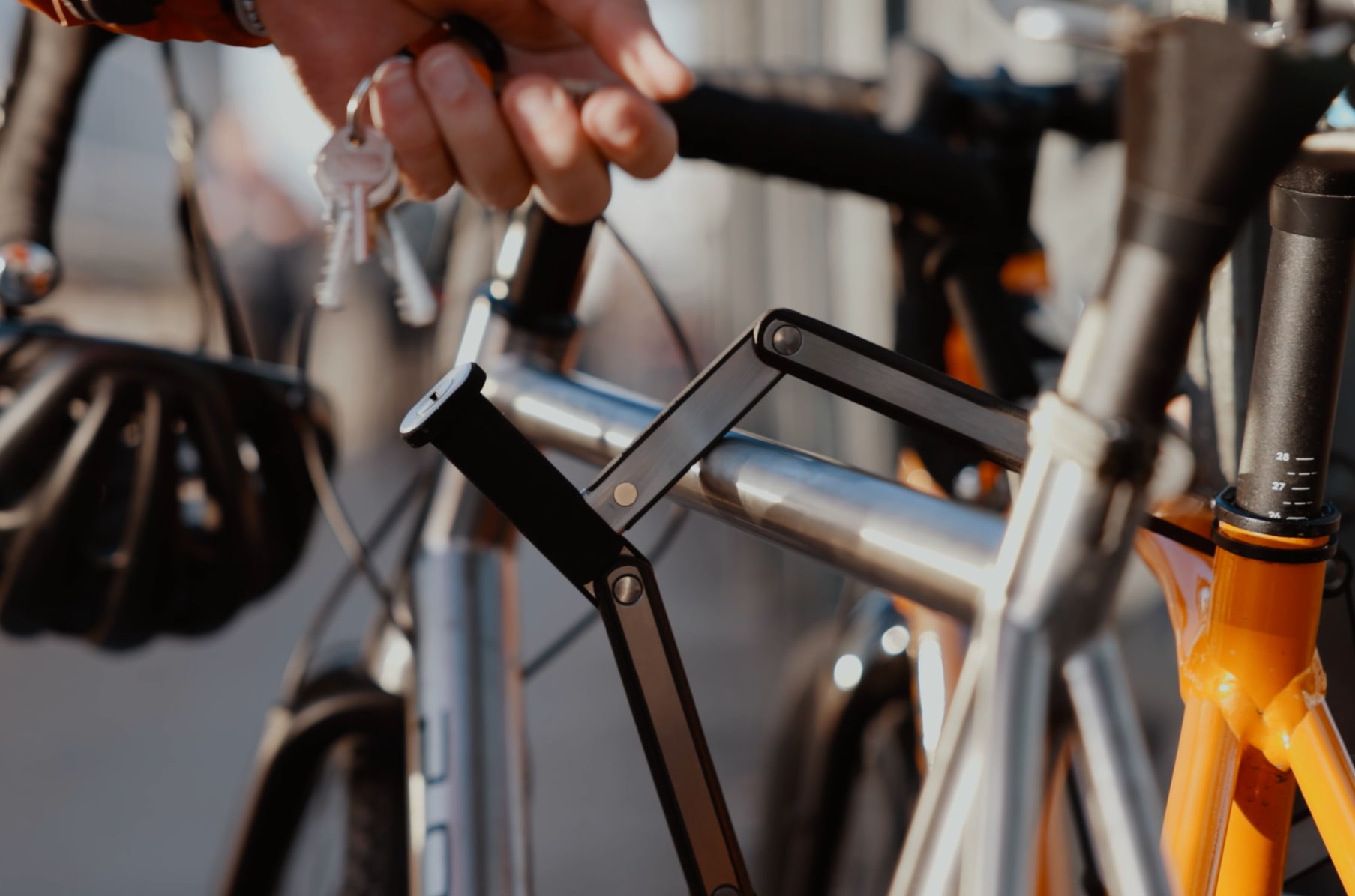 Integrated bike lock clearance