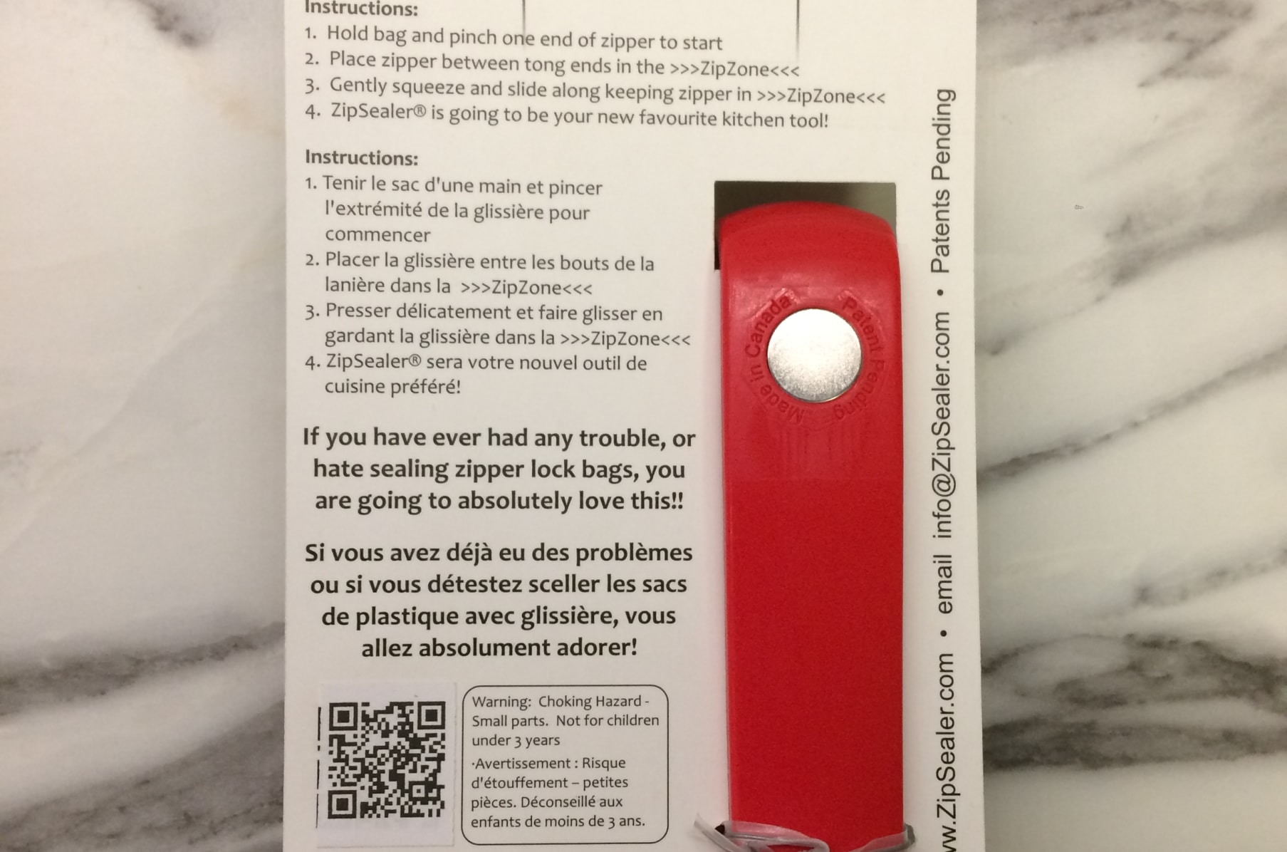 Zip lock bag closing tool sale