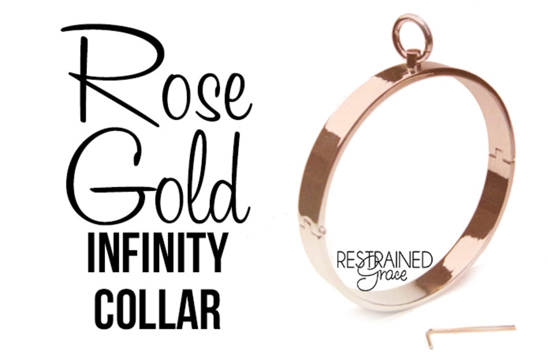 Rose gold eternity collar new arrivals