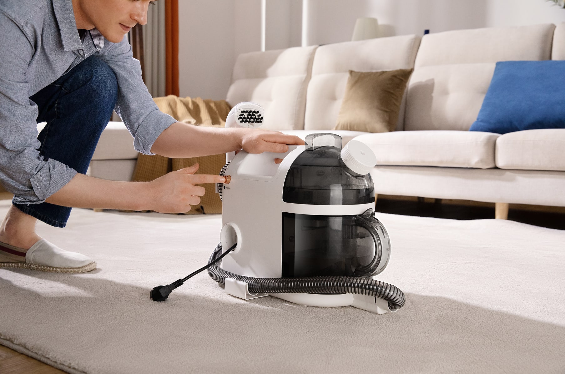 UWANT Fabric Sofa Cleaner Spray Suction Integrated Carpet Mattress