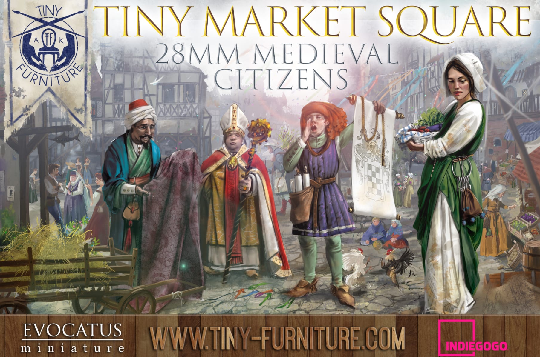 Tiny Market Square - 28mm medieval 