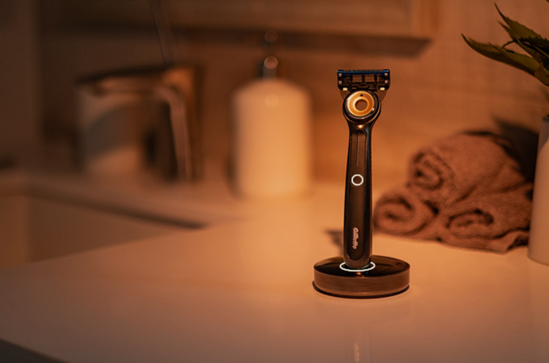 Heated razor top