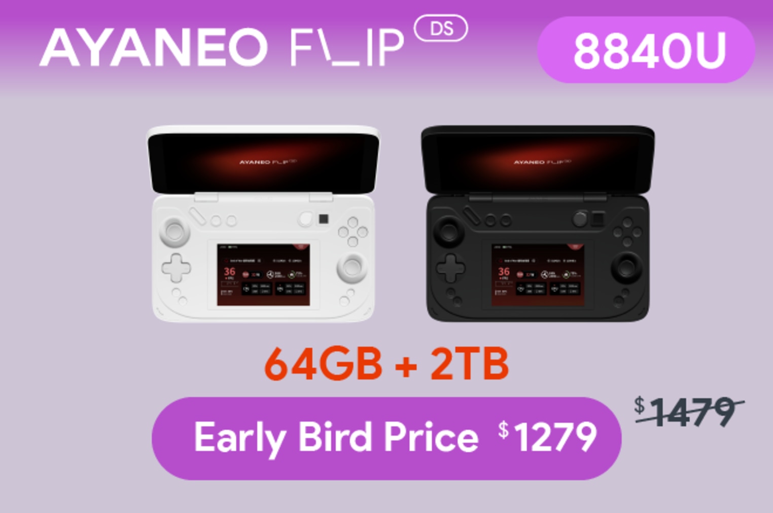 AyaNeo Flip - Nouvelle console à double écran  Ew6pkxomlj9rmsrq4f0v