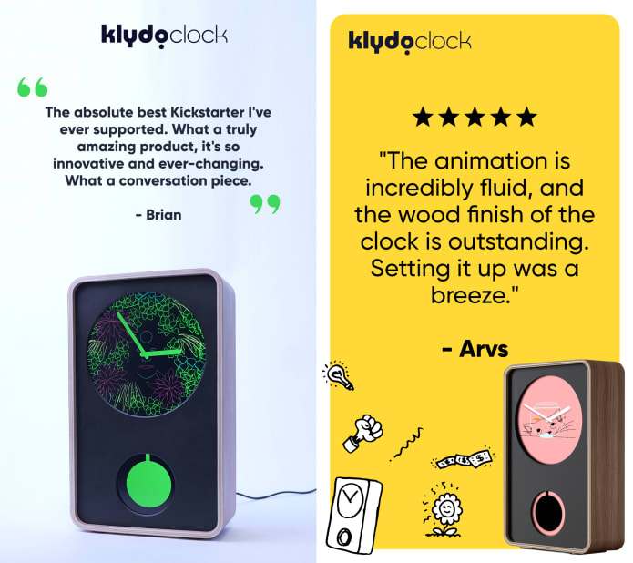 Klydoclock（クライドオクロック）デジタルアート・アナログ時計 Klydoclock クライドオクロック デジタルアート アナログ時計
