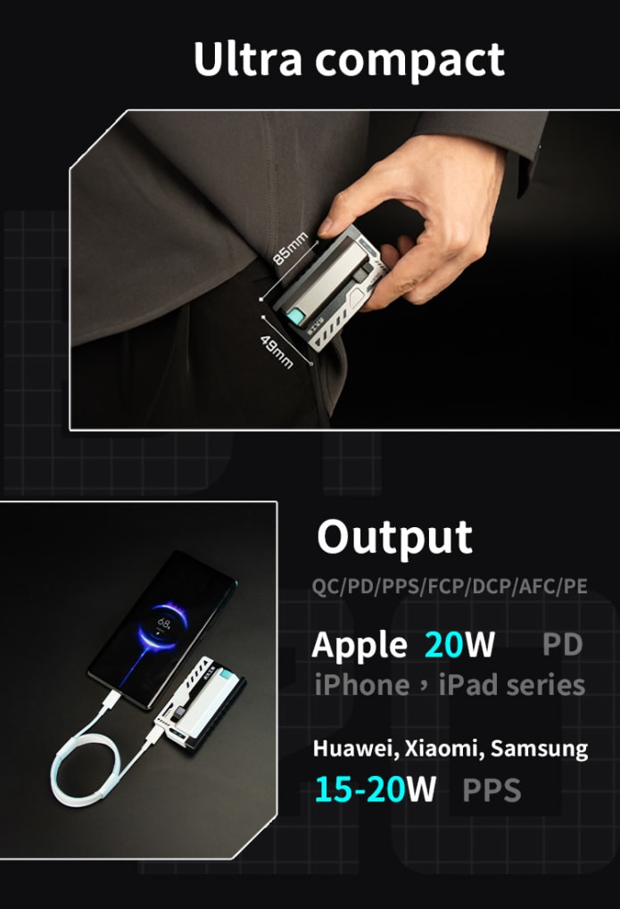 BT-20Wingman: Power bank with detachable batteries | Indiegogo