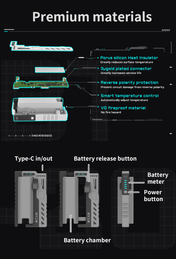 BT-20Wingman | Tactical power bank with detachable batteries