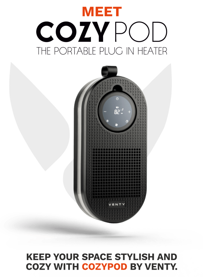 CozyPod Portable Plugin Heater By Venty | Indiegogo